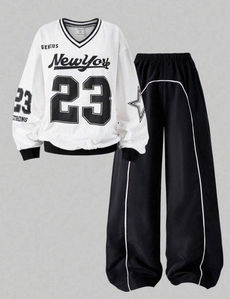 سيتي كچانه مودرين Chic Sporty Number Print